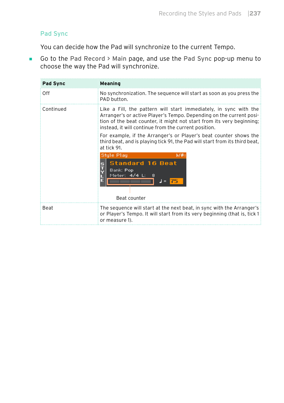 KORG PA4X 76 User Manual | Page 241 / 1074