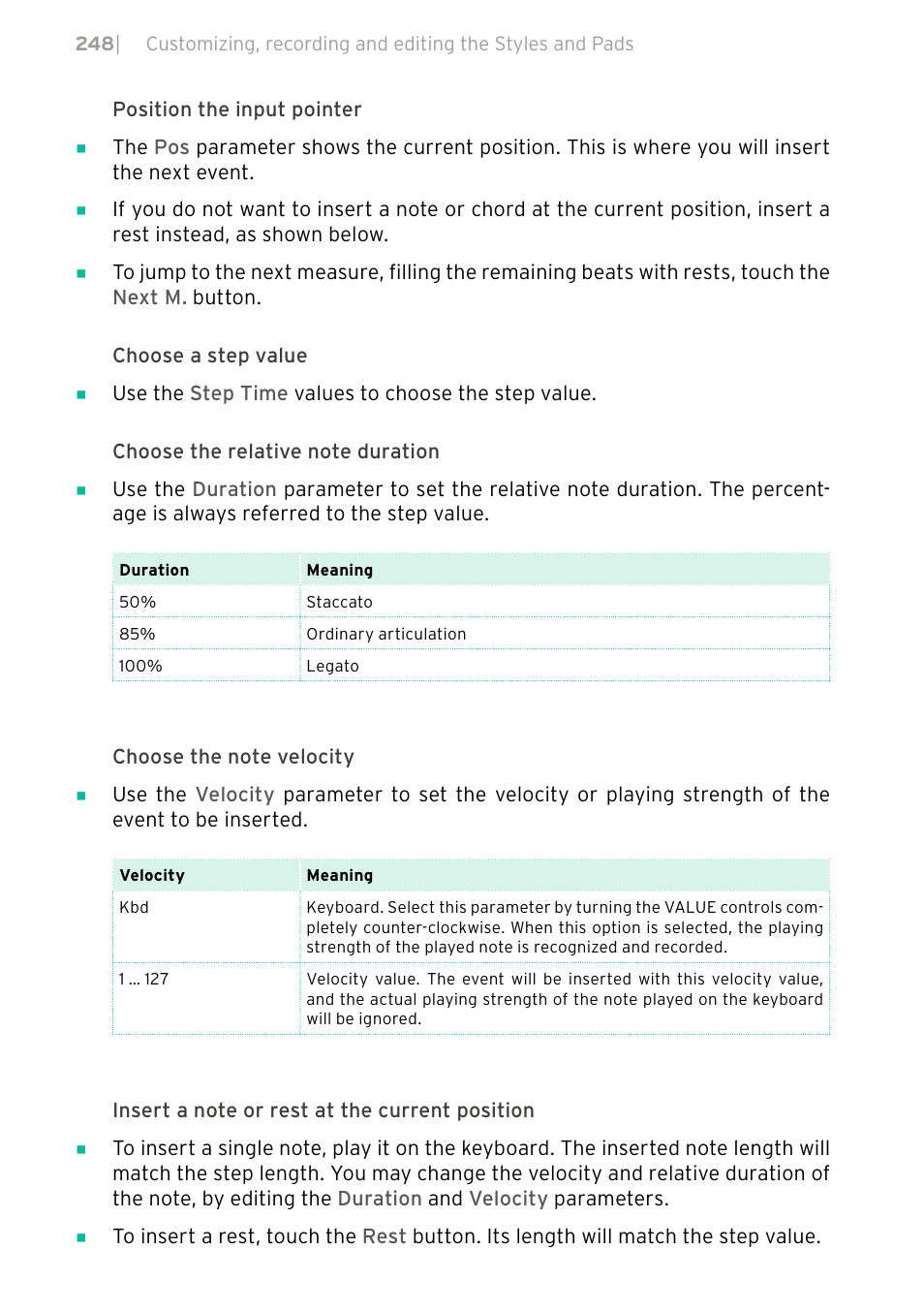 KORG PA4X 76 User Manual | Page 252 / 1074