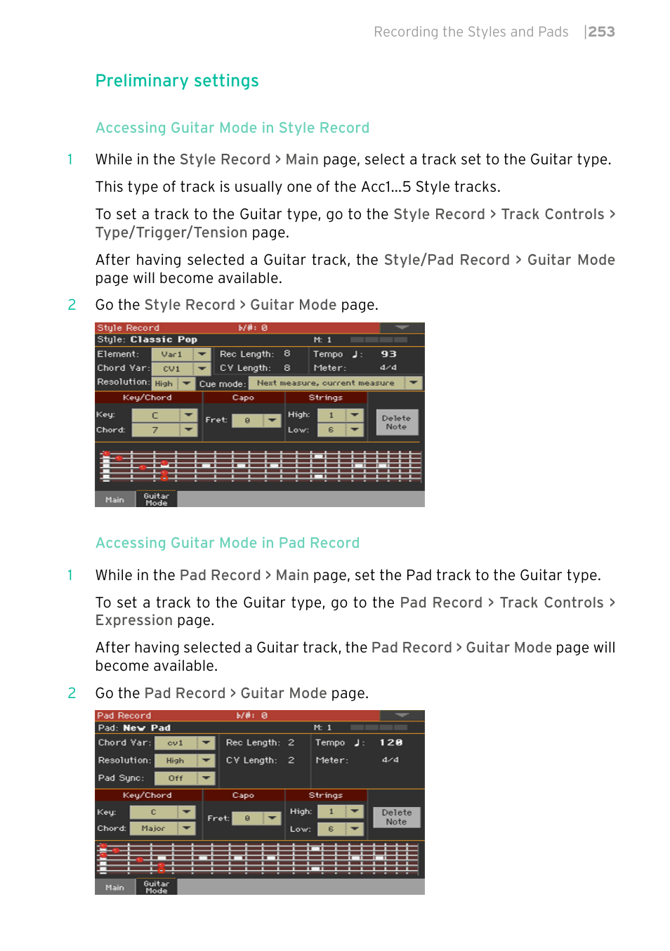 Preliminary settings | KORG PA4X 76 User Manual | Page 257 / 1074