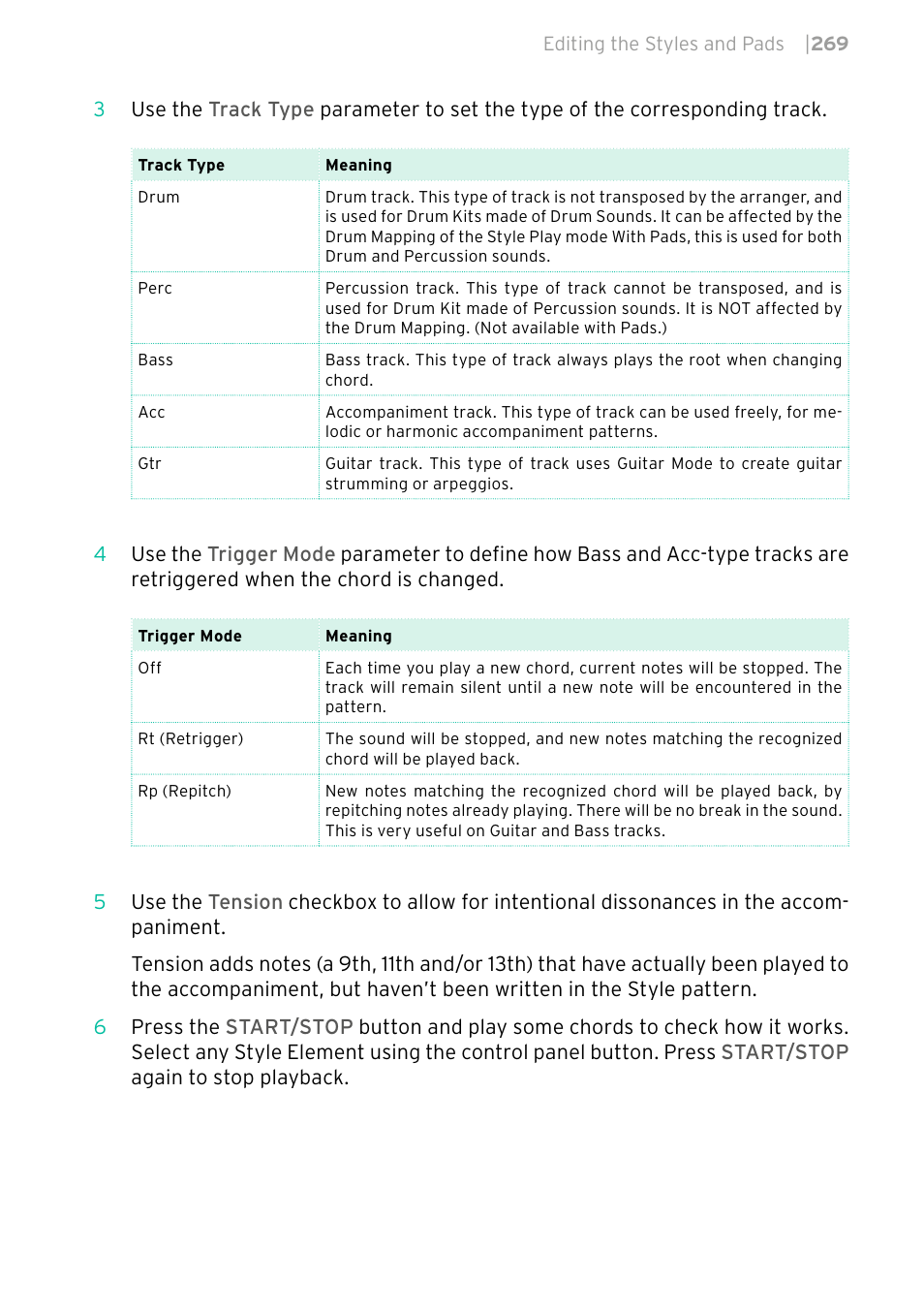 KORG PA4X 76 User Manual | Page 273 / 1074