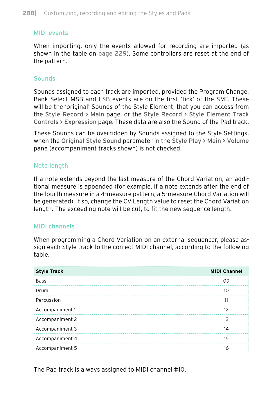 KORG PA4X 76 User Manual | Page 292 / 1074