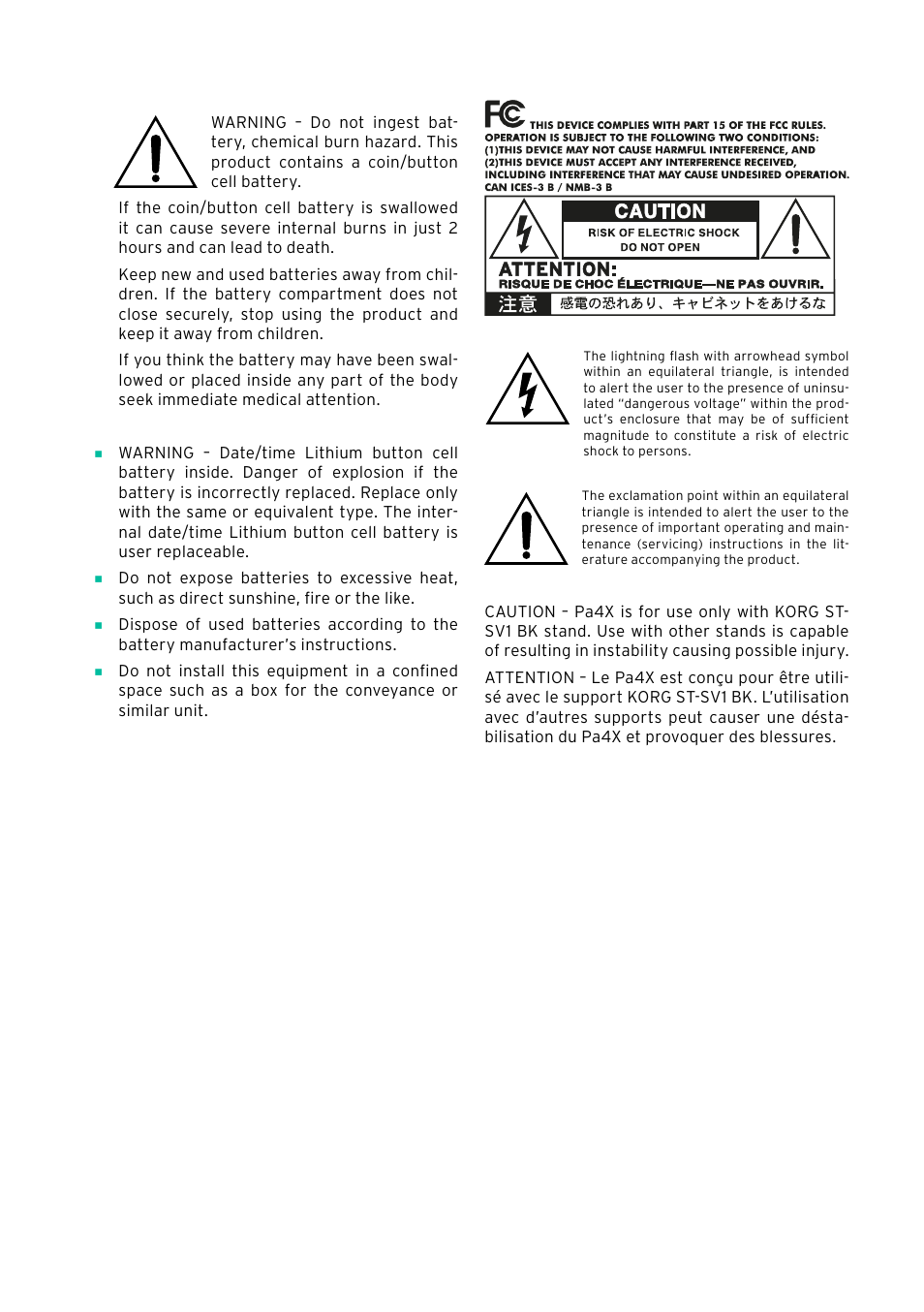 KORG PA4X 76 User Manual | Page 3 / 1074