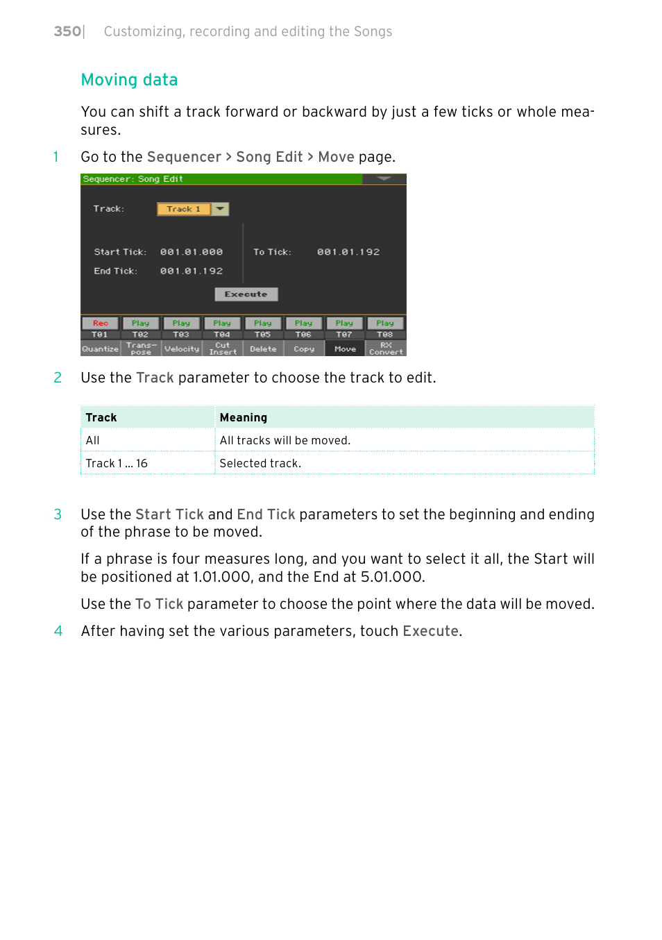 Moving data | KORG PA4X 76 User Manual | Page 354 / 1074