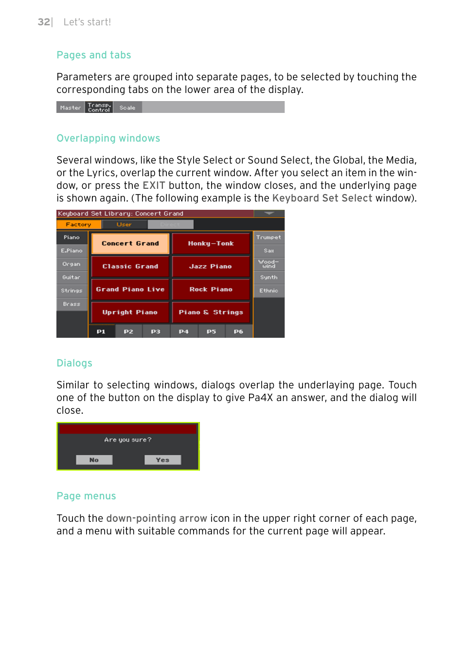 KORG PA4X 76 User Manual | Page 36 / 1074