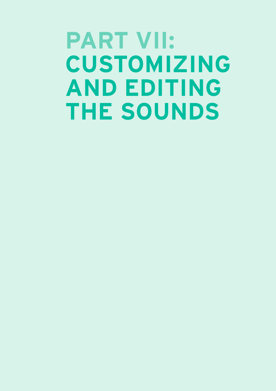 Customizing and editing the sounds, Part vii: customizing and editing the sounds | KORG PA4X 76 User Manual | Page 371 / 1074