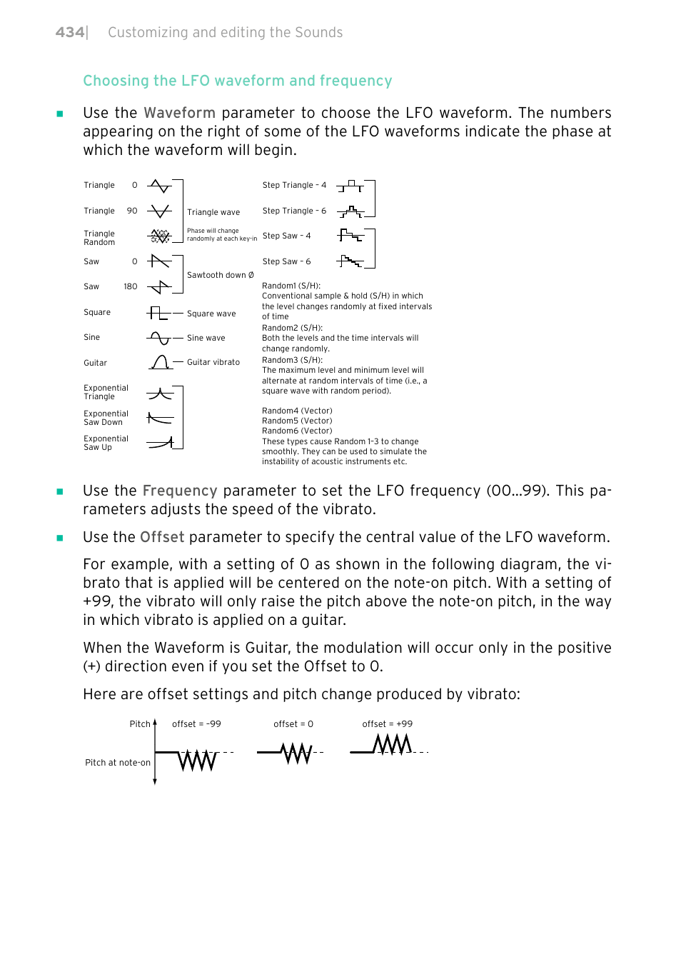 434 | customizing and editing the sounds | KORG PA4X 76 User Manual | Page 438 / 1074