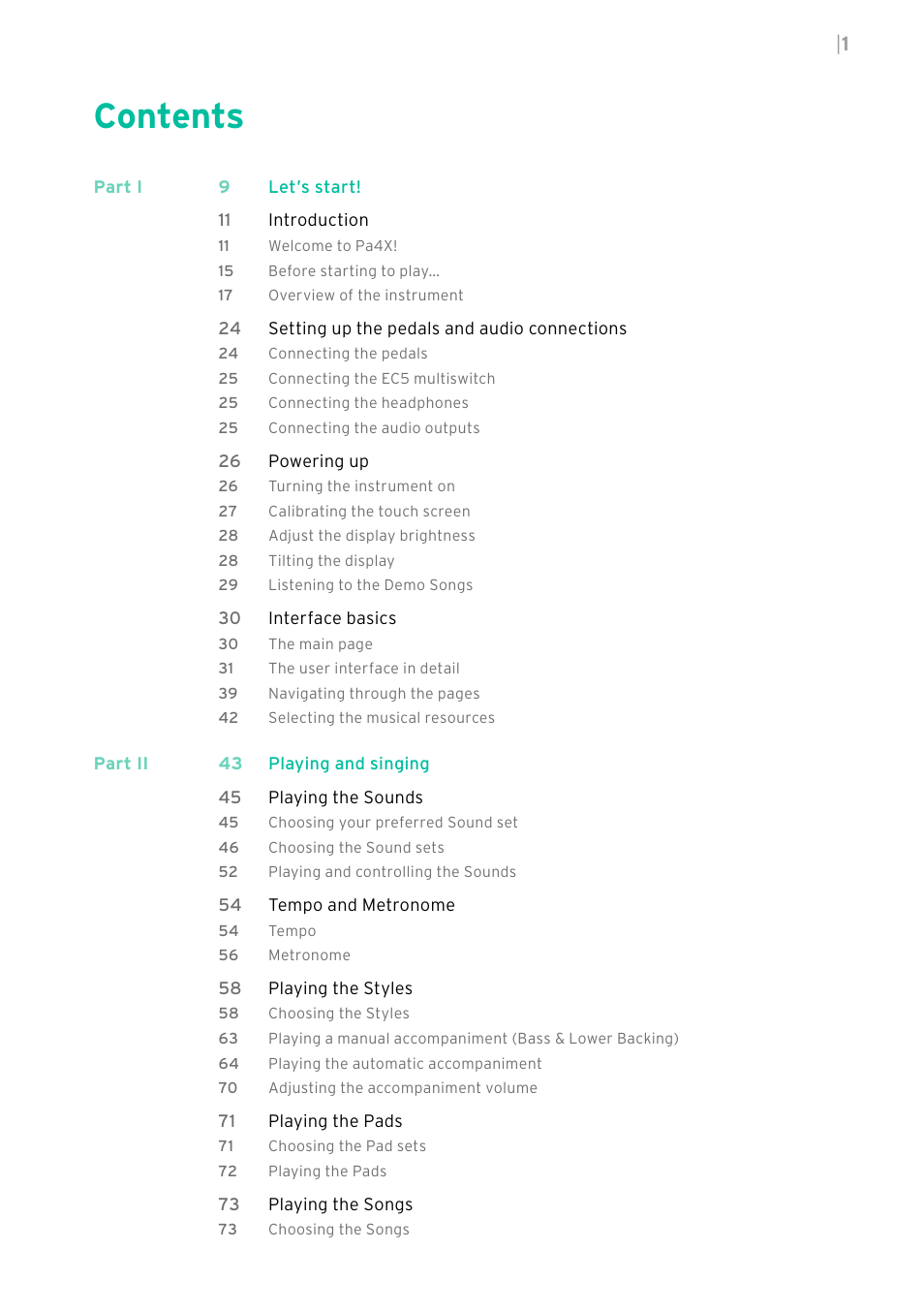 KORG PA4X 76 User Manual | Page 5 / 1074