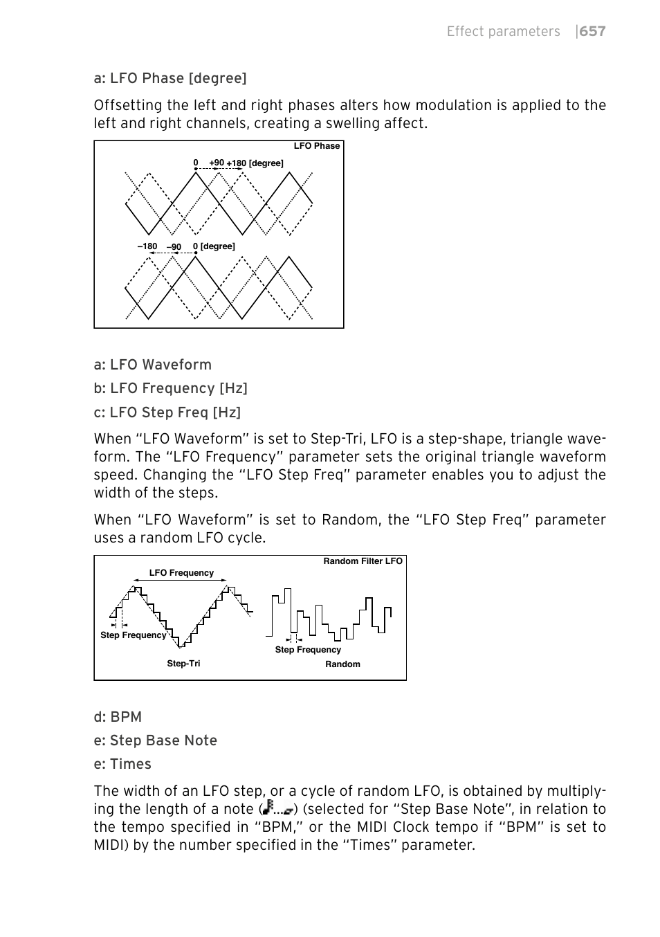 Effect parameters | 657 | KORG PA4X 76 User Manual | Page 661 / 1074