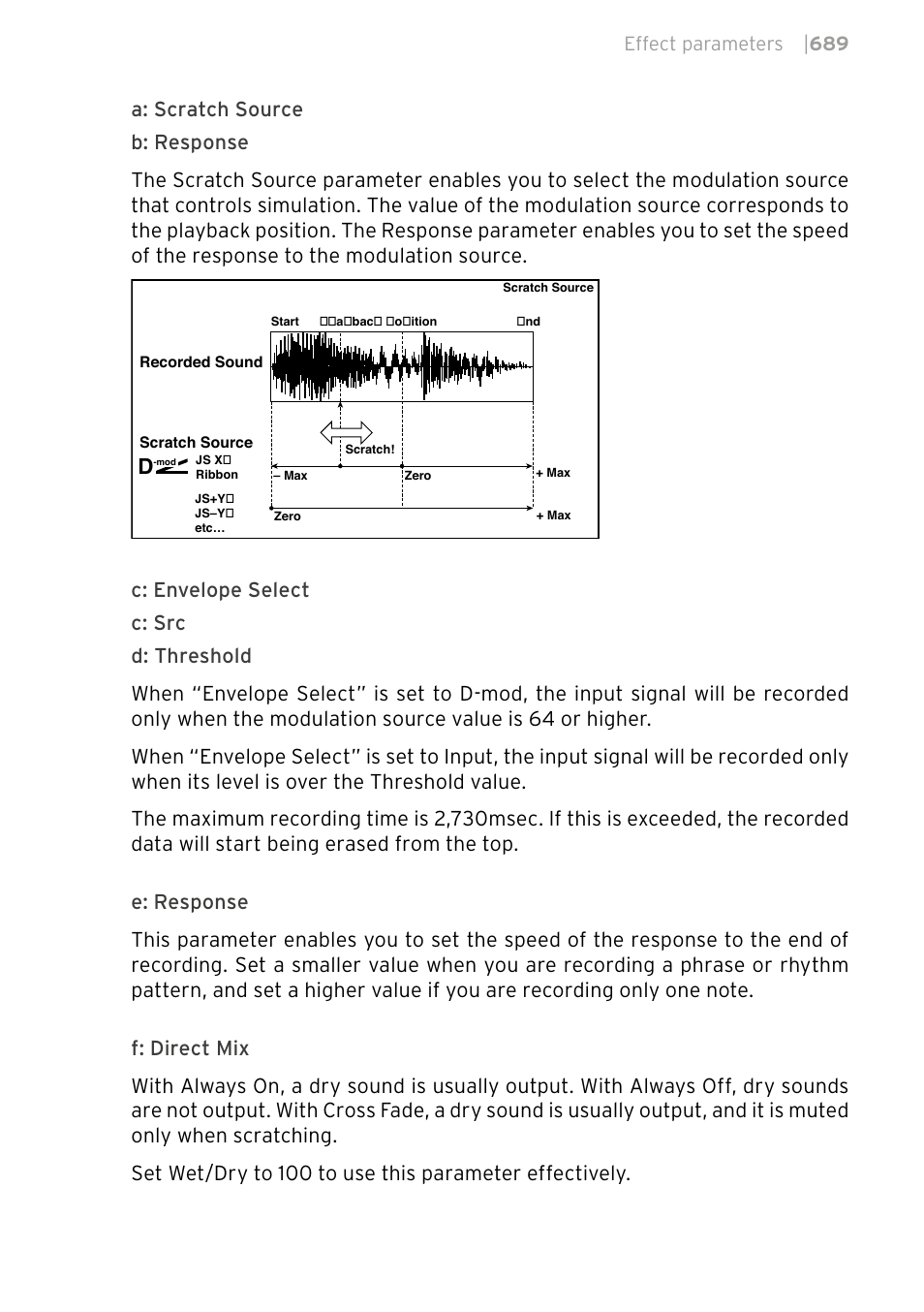 Effect parameters | 689 | KORG PA4X 76 User Manual | Page 693 / 1074
