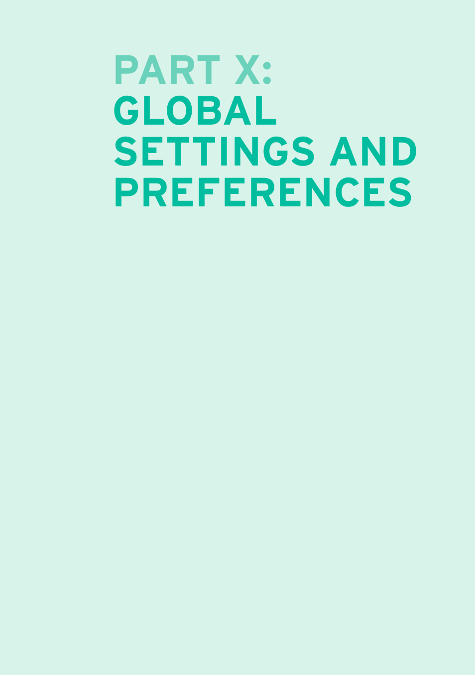 Global settings and preferences, Part x: global settings and preferences | KORG PA4X 76 User Manual | Page 761 / 1074