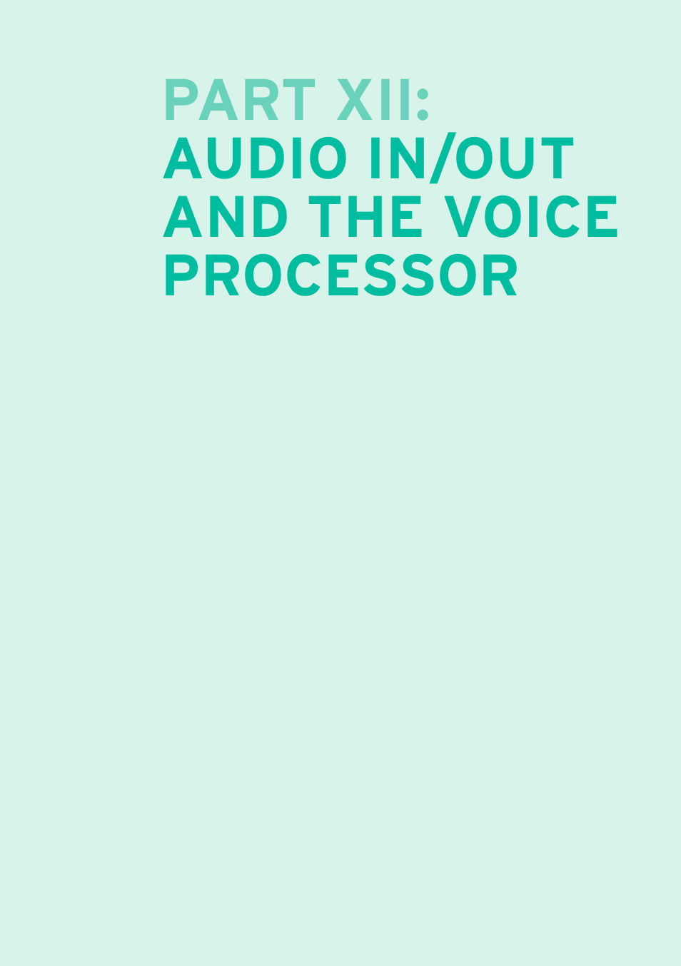 Audio in/out and the voice processor, Part xii: audio in/out and the voice processor | KORG PA4X 76 User Manual | Page 827 / 1074