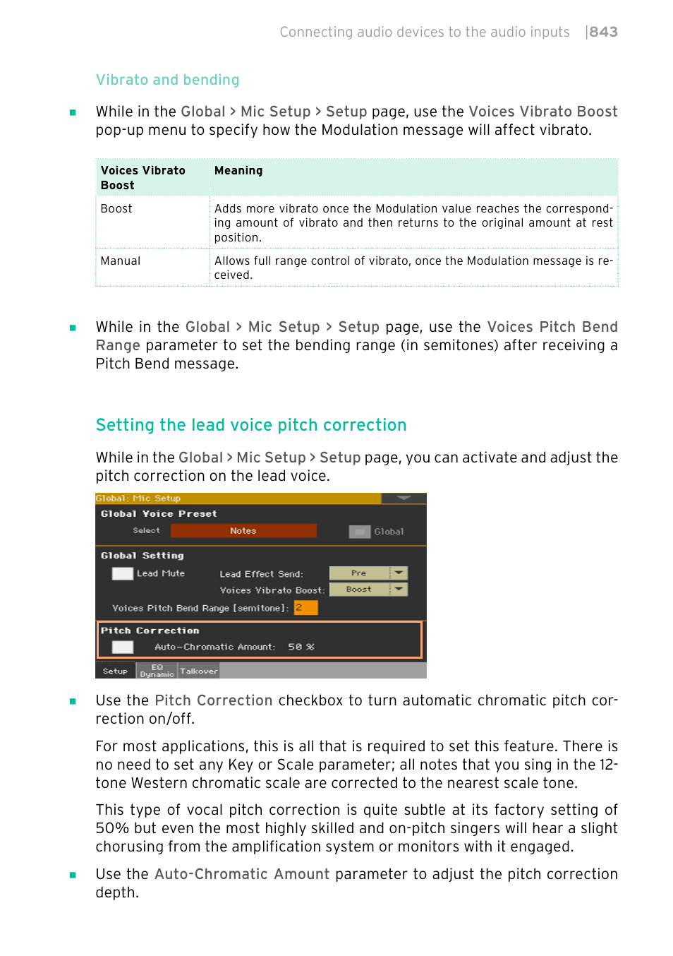 Setting the lead voice pitch correction | KORG PA4X 76 User Manual | Page 847 / 1074