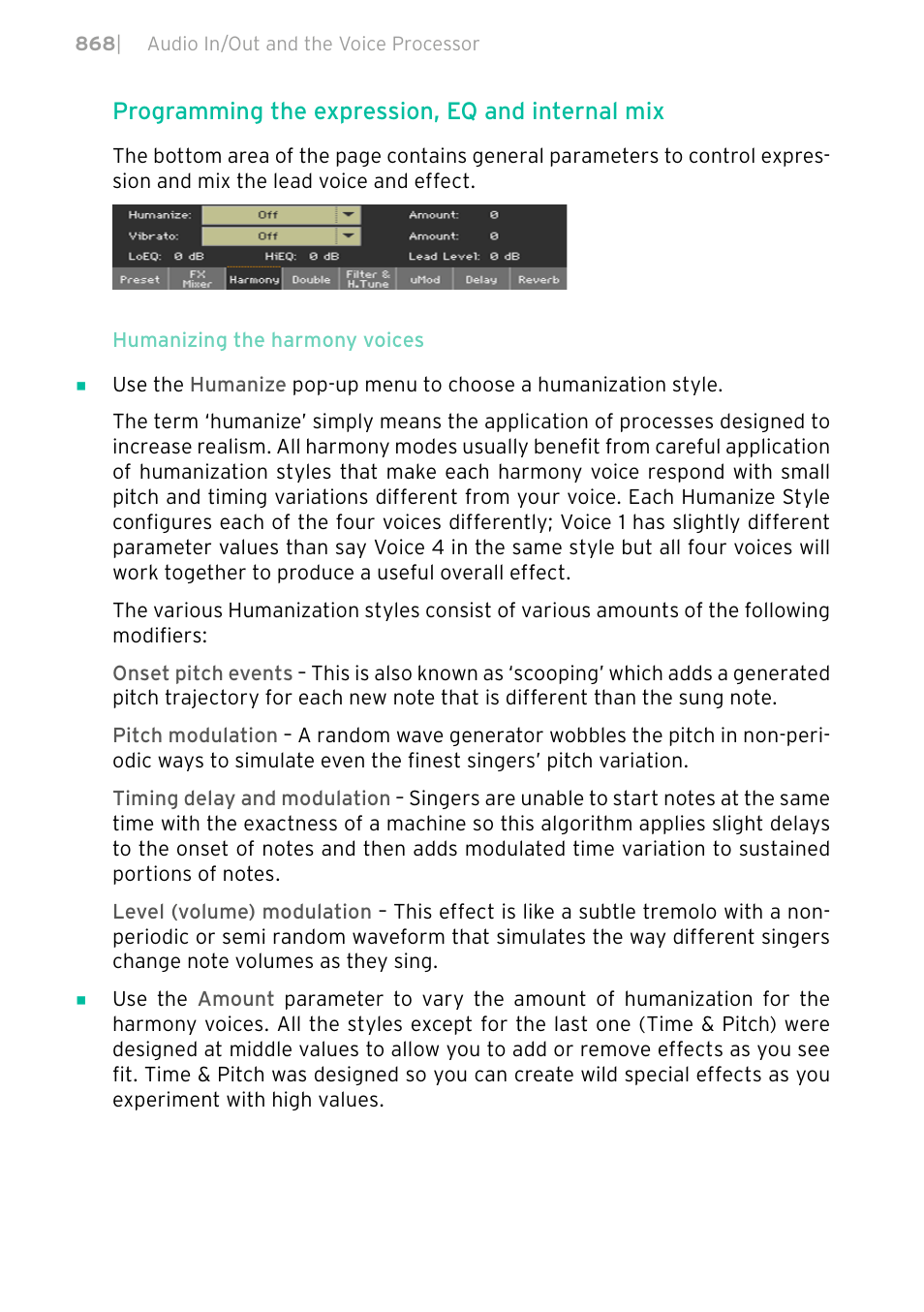 Programming the expression, eq and internal mix | KORG PA4X 76 User Manual | Page 872 / 1074