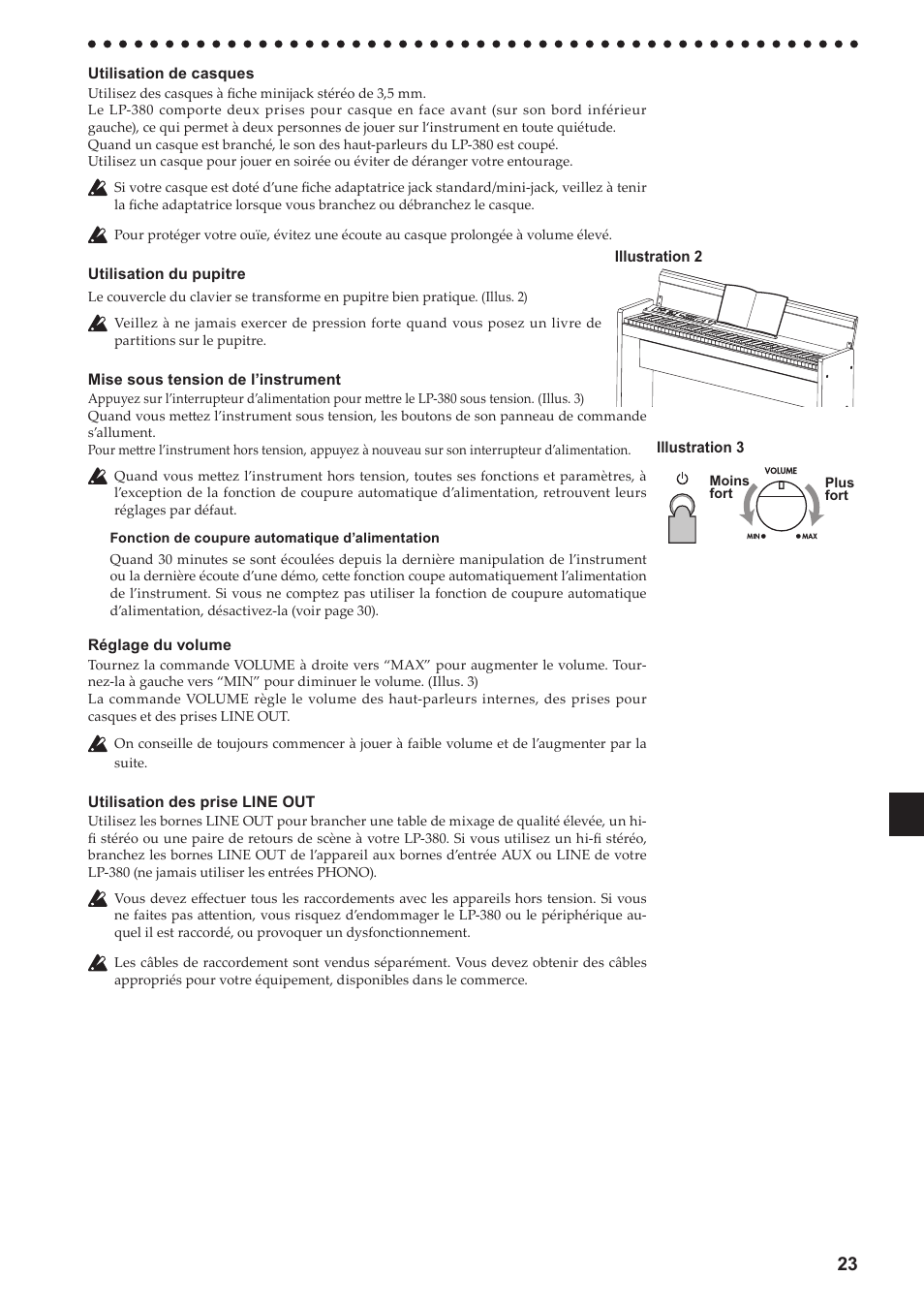 KORG LP-380-73 User Manual | Page 23 / 71