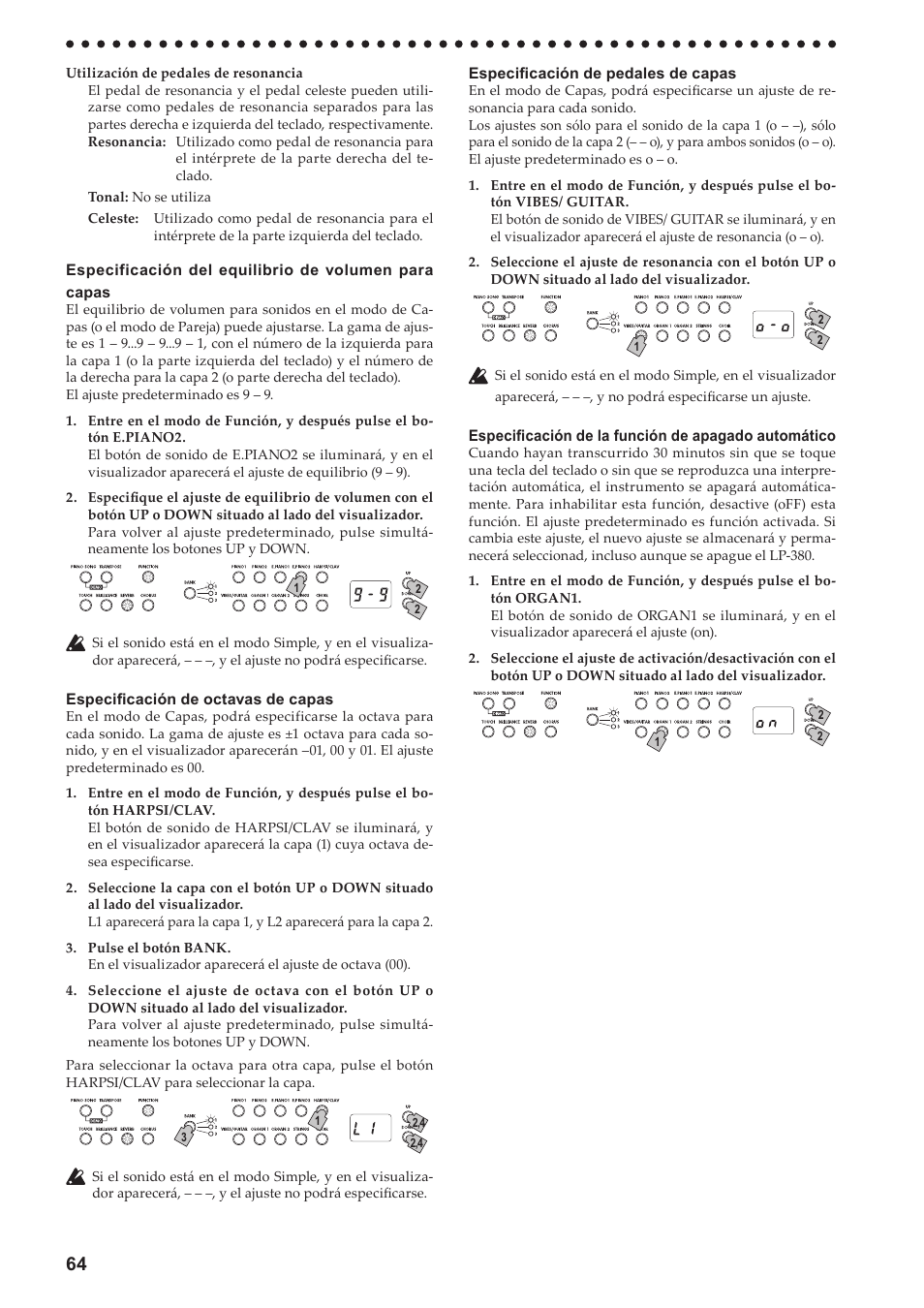 Consulte “espe | KORG LP-380-73 User Manual | Page 64 / 71