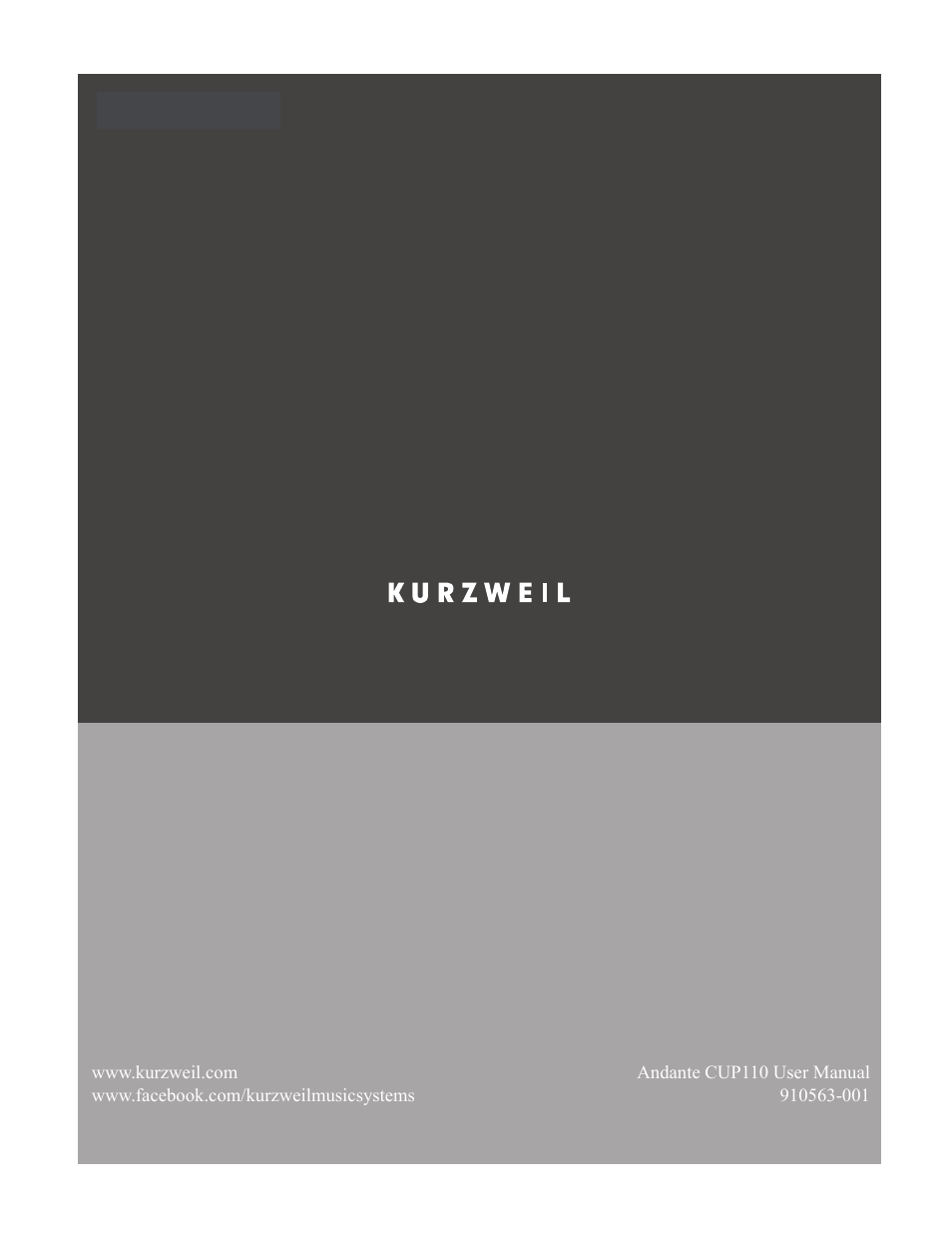 Kurzweil CUP110 User Manual | Page 26 / 26