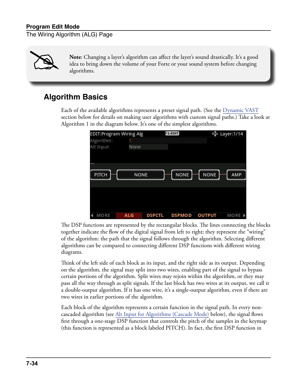 Algorithm basics, Algorithm basics -34 | Kurzweil Forte User Manual | Page 131 / 388