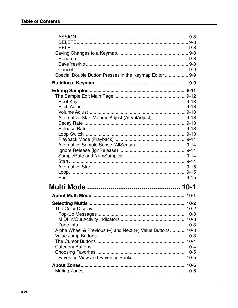 Multi mode -1 | Kurzweil Forte User Manual | Page 17 / 388