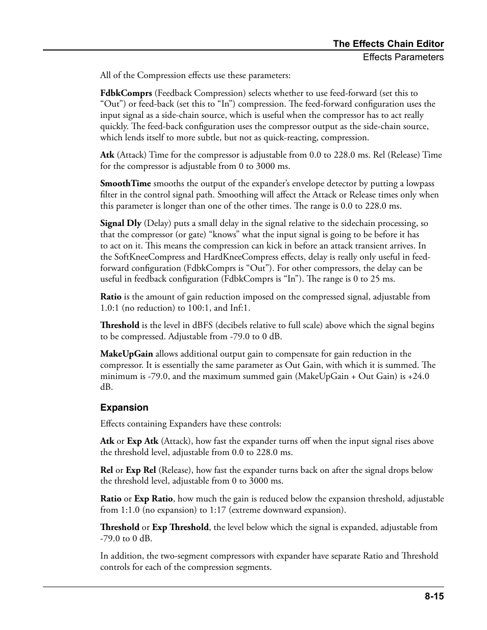 Expansion, Expansion -15 | Kurzweil Forte User Manual | Page 209 / 388