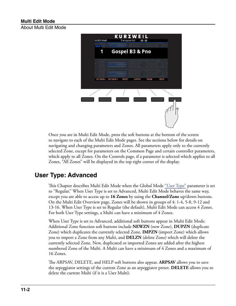 User type: advanced, User type: advanced -2 | Kurzweil Forte User Manual | Page 253 / 388