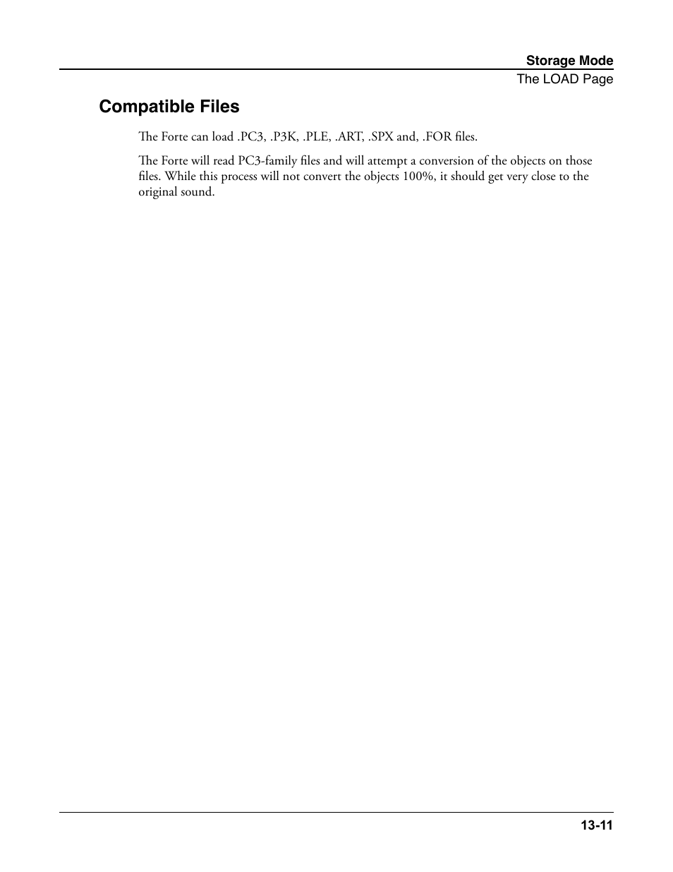 Compatible files, Compatible files -11 | Kurzweil Forte User Manual | Page 330 / 388