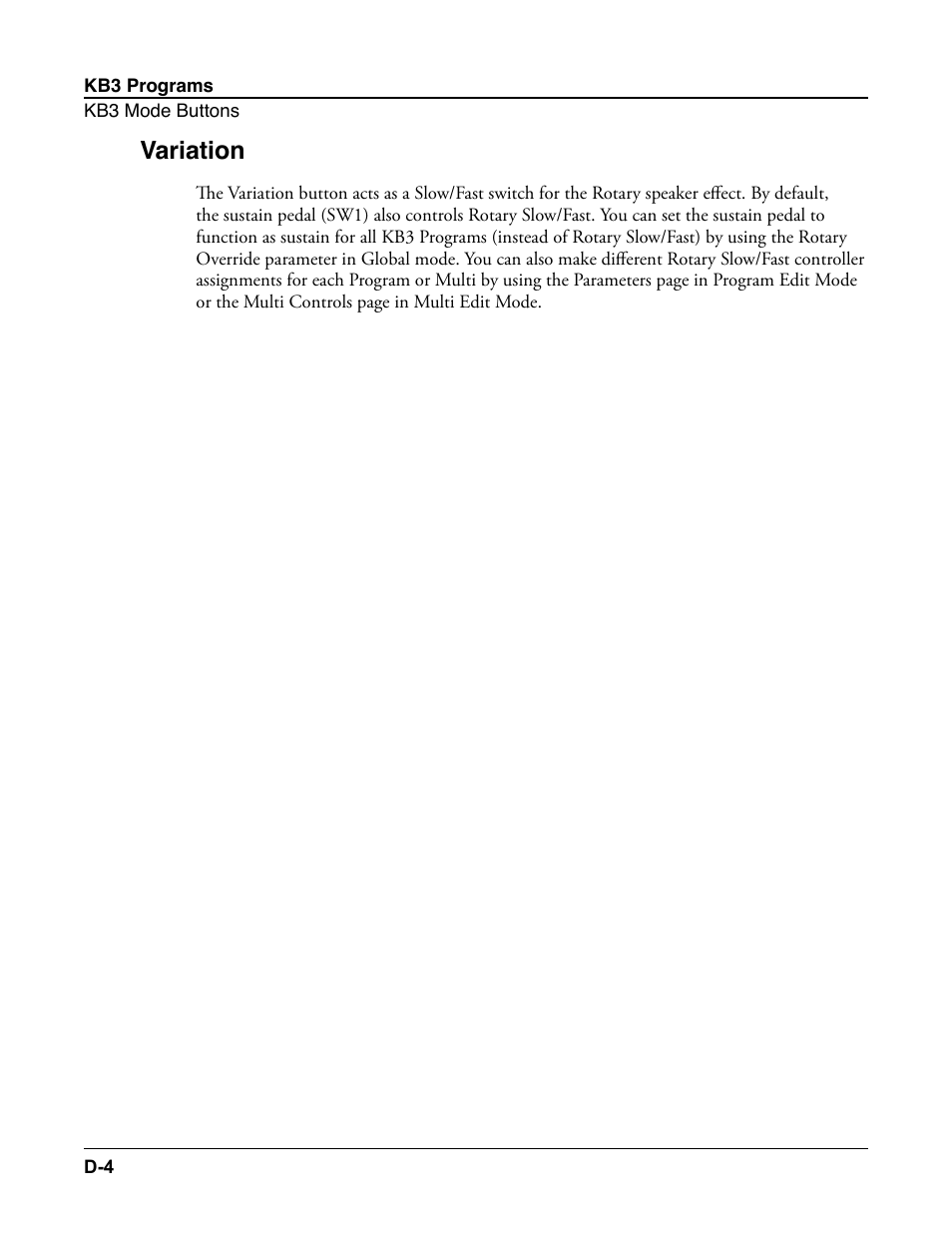 Variation | Kurzweil Forte User Manual | Page 363 / 388