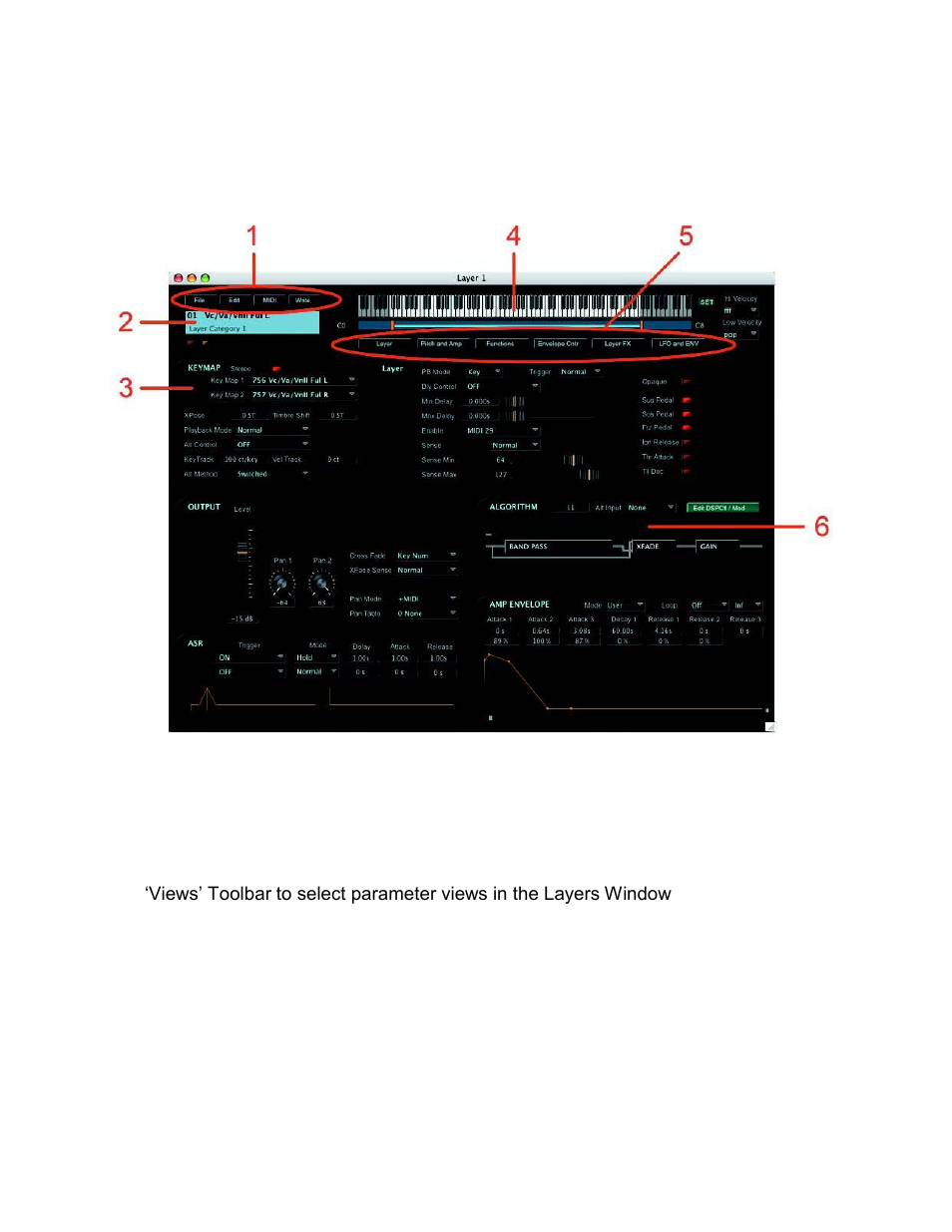 Layers window | Kurzweil PC3 SoundEditor User Manual | Page 44 / 96