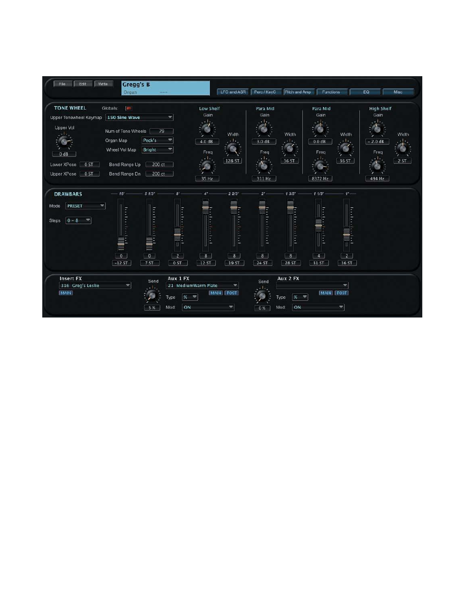 Kurzweil PC3 SoundEditor User Manual | Page 72 / 96