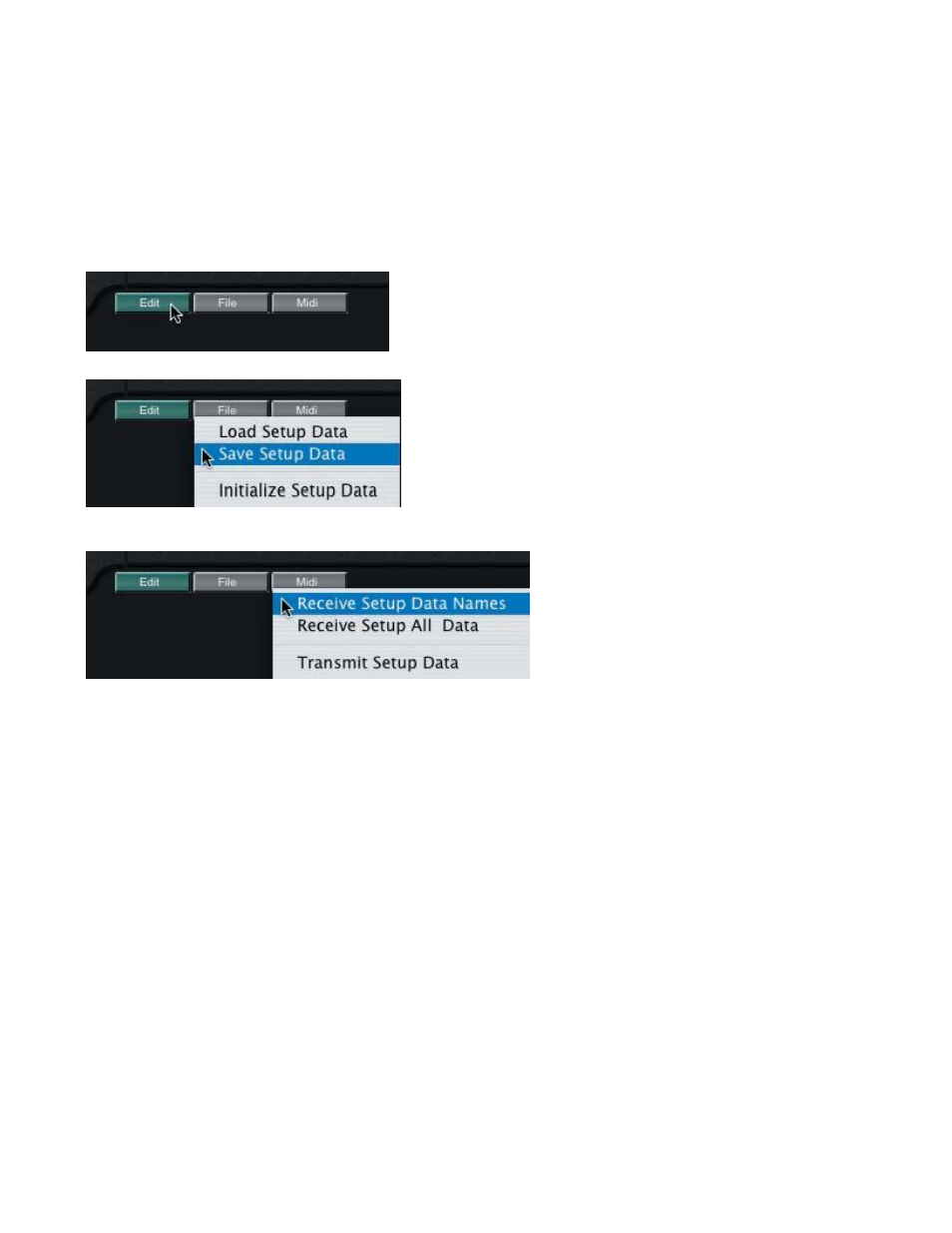 Setup toolbar | Kurzweil PC3 SoundEditor User Manual | Page 78 / 96