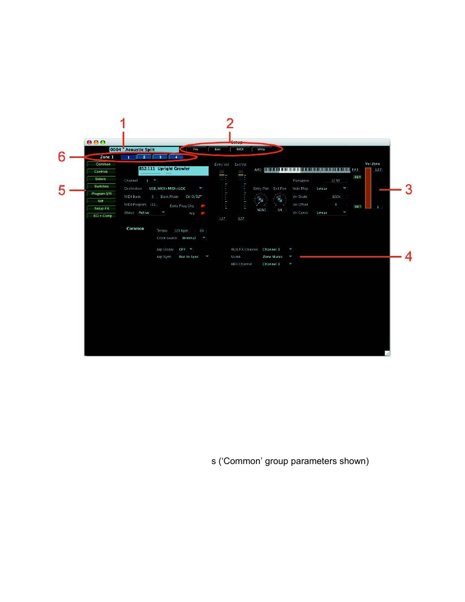 Edit window | Kurzweil PC3 SoundEditor User Manual | Page 81 / 96