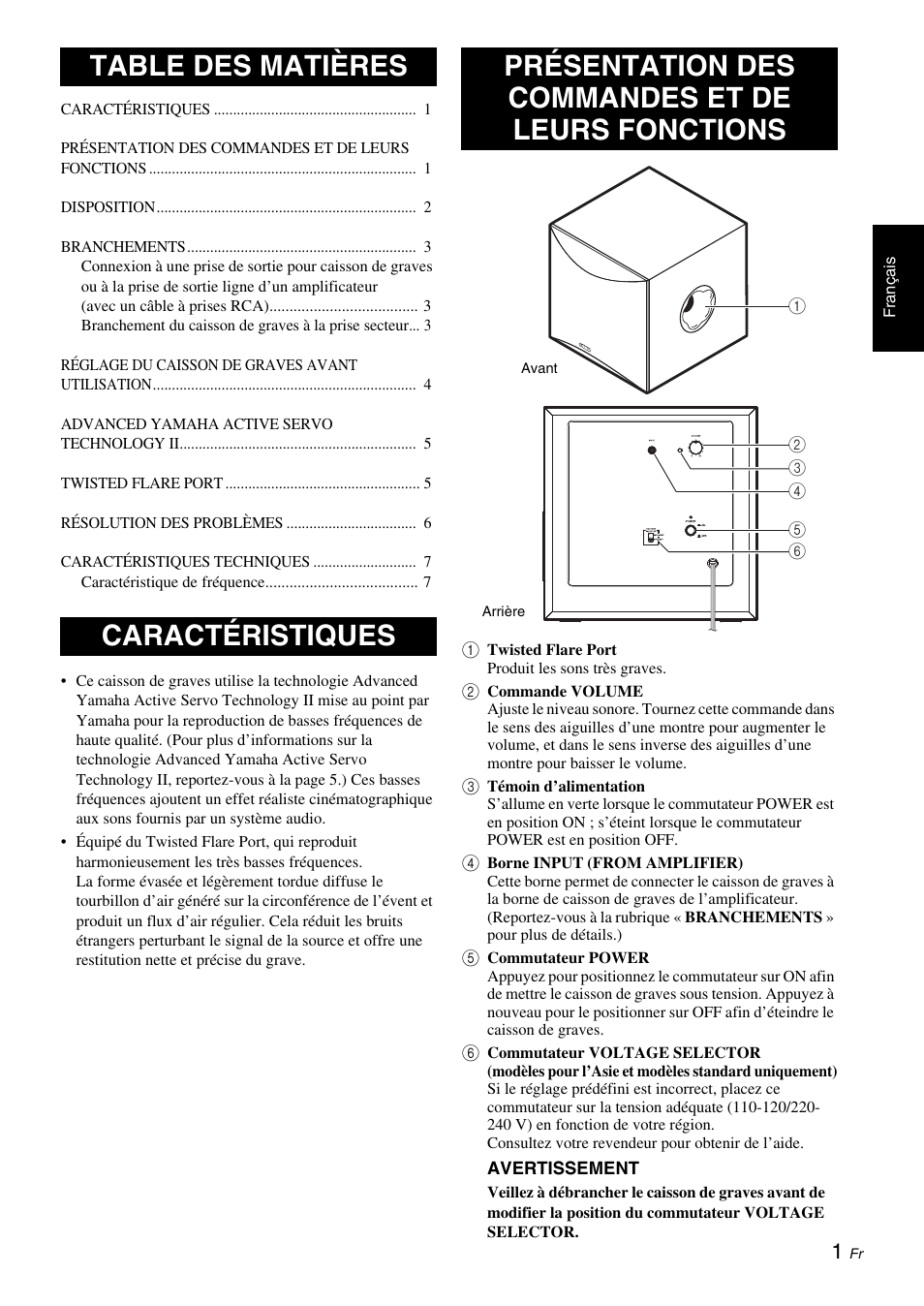 Yamaha NS-SW050 User Manual | Page 15 / 32