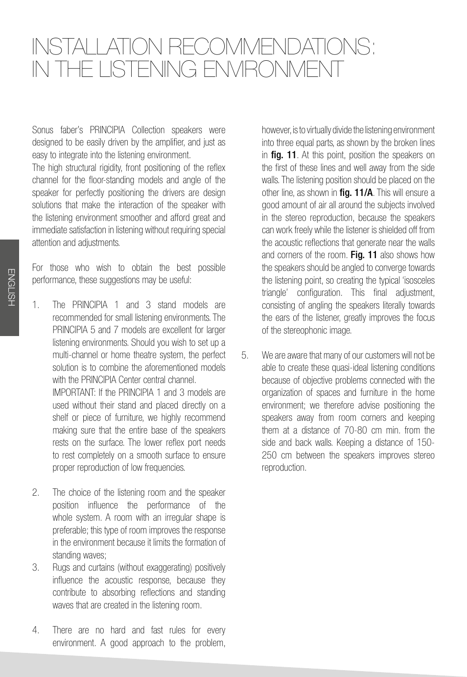 Sonus Faber Principia 1 User Manual | Page 12 / 44