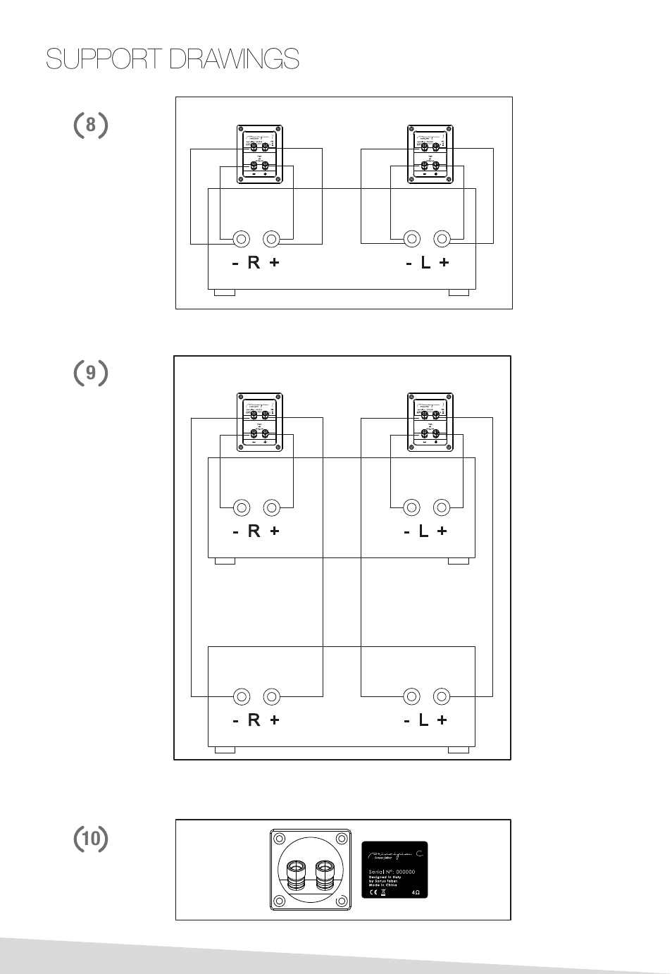 Support drawings | Sonus Faber Principia 1 User Manual | Page 30 / 44