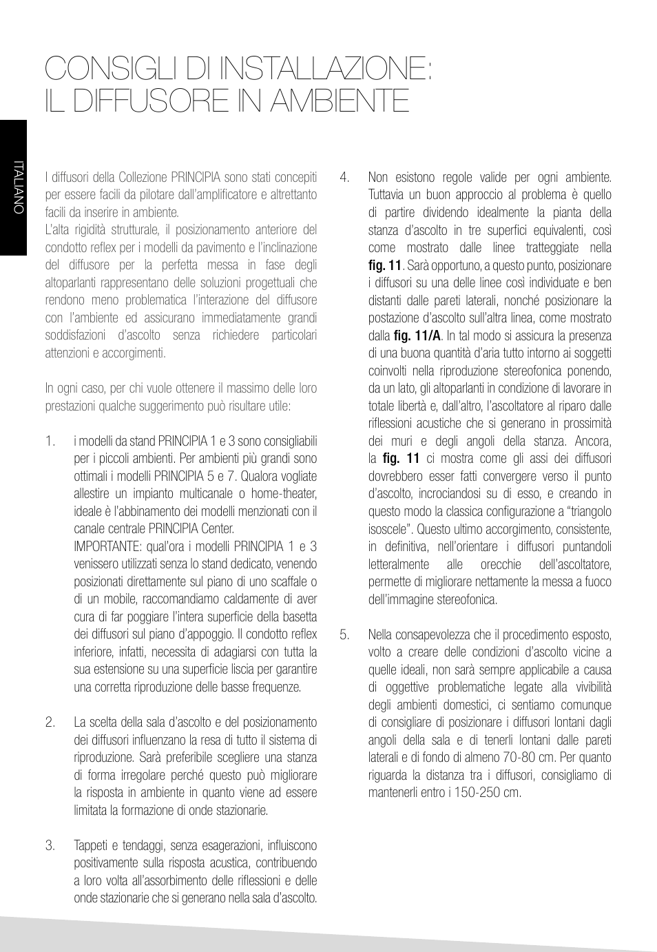 Sonus Faber Principia 1 User Manual | Page 8 / 44