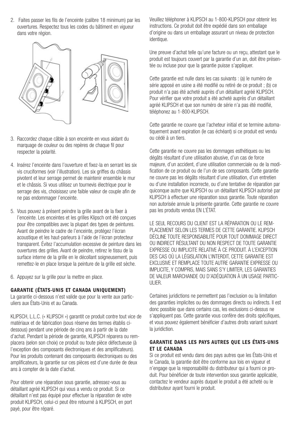 Klipsch RW-5802 User Manual | Page 5 / 8