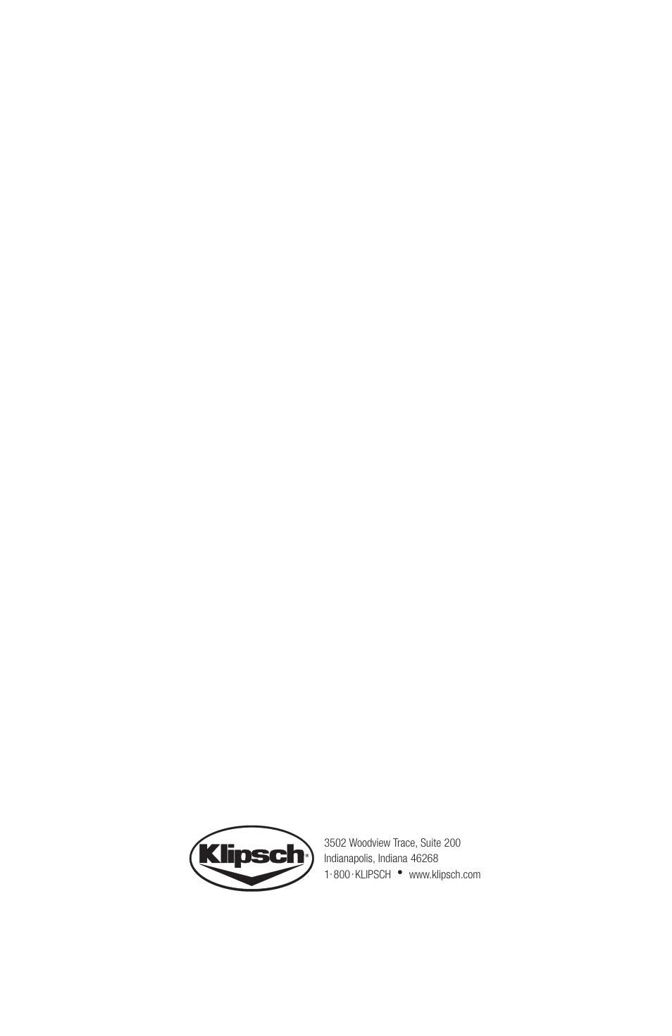 Klipsch RW-5802 User Manual | Page 8 / 8