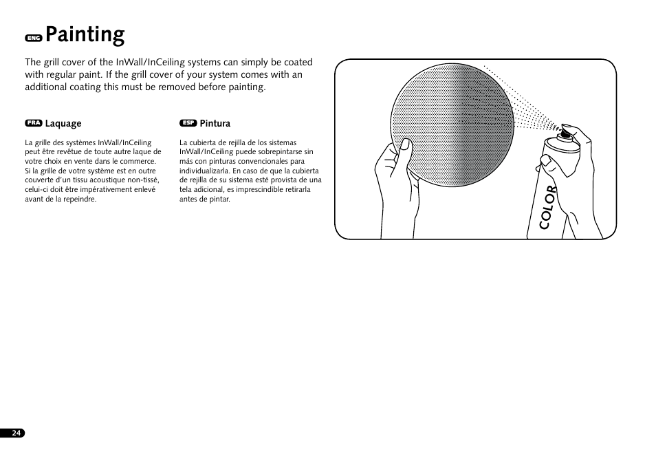 Painting, Color | Canton InWall 945 LCR User Manual | Page 24 / 28