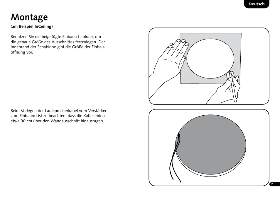 Montage | Canton InWall 945 LCR User Manual | Page 7 / 28