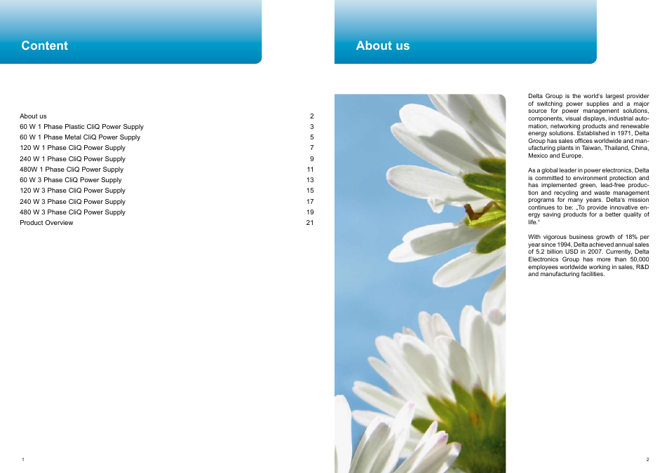 Content about us | Delta Electronics CliQ User Manual | Page 2 / 13