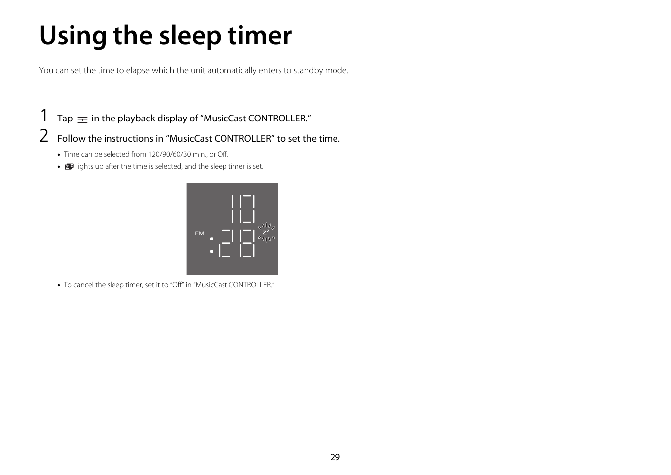 Using the sleep timer | Yamaha ISX-18 User Manual | Page 33 / 47