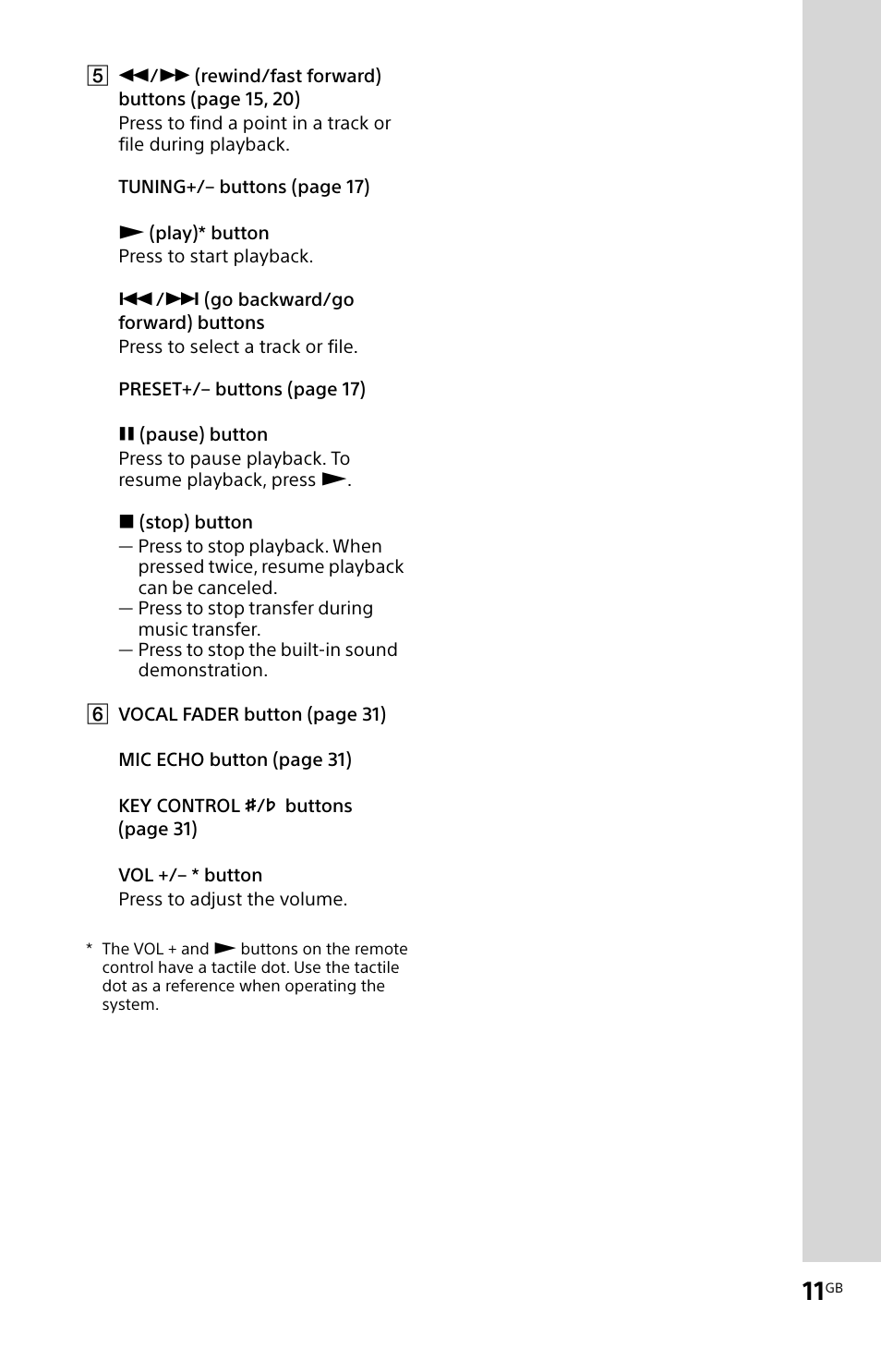 Sony MHC-V11 User Manual | Page 11 / 44