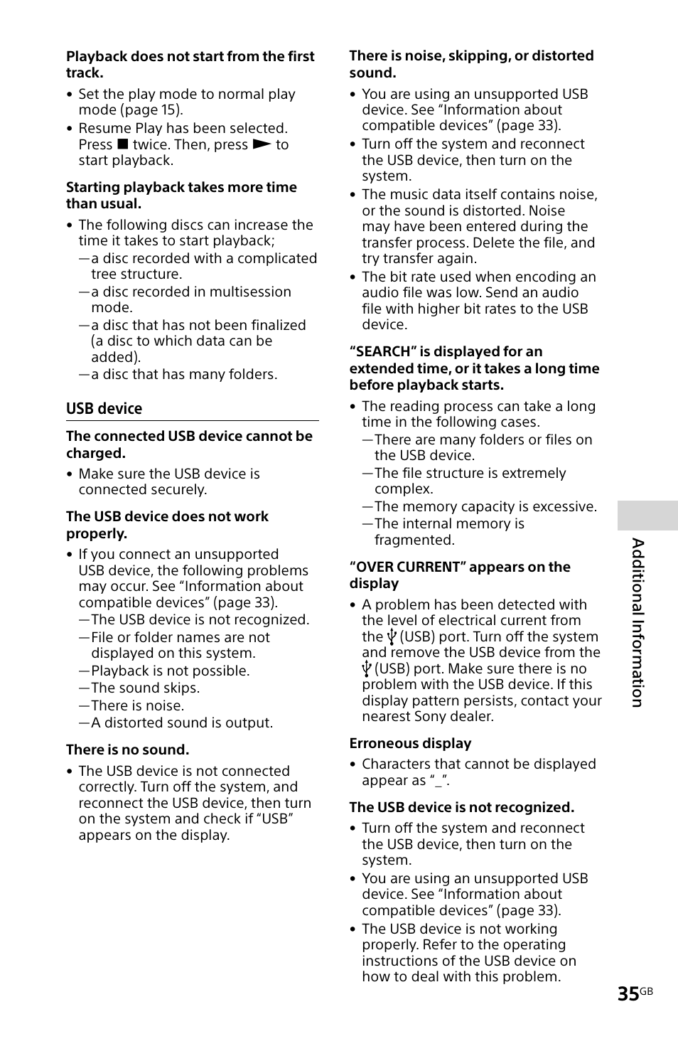 Sony MHC-V11 User Manual | Page 35 / 44