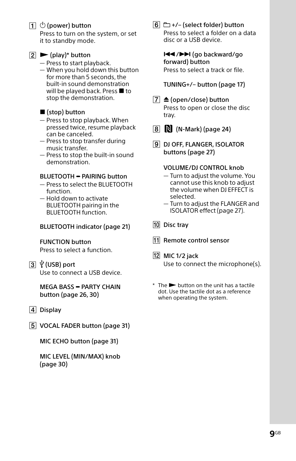 Sony MHC-V11 User Manual | Page 9 / 44