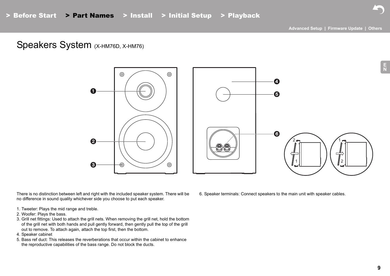 Speakers system (x-hm76d, x-hm76), Speakers system | Pioneer X-HM76 User Manual | Page 10 / 330