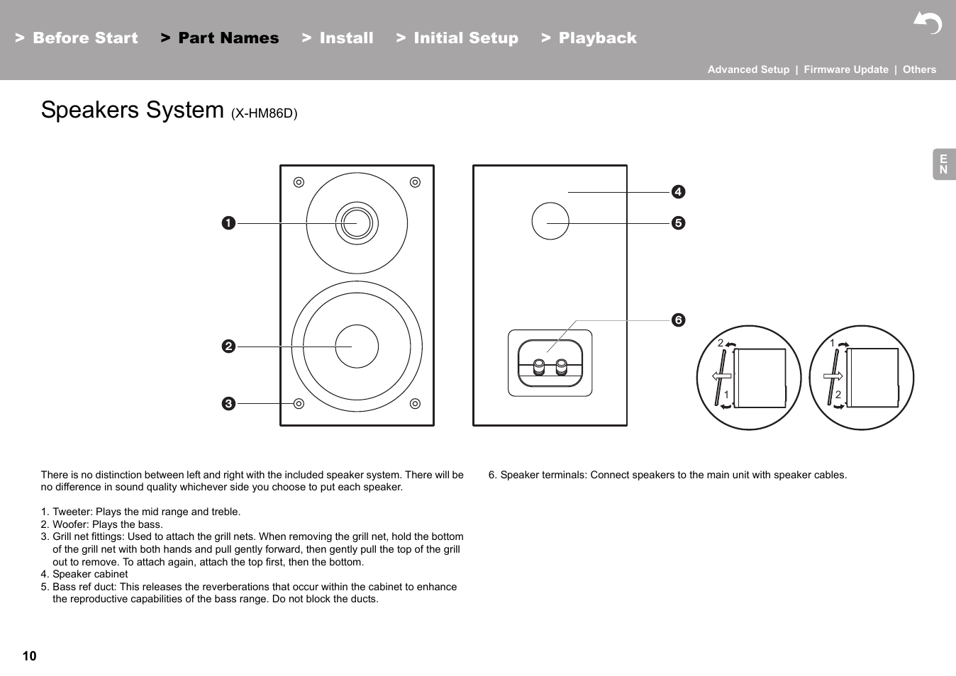 Speakers system (x-hm86d), Speakers system | Pioneer X-HM76 User Manual | Page 11 / 330