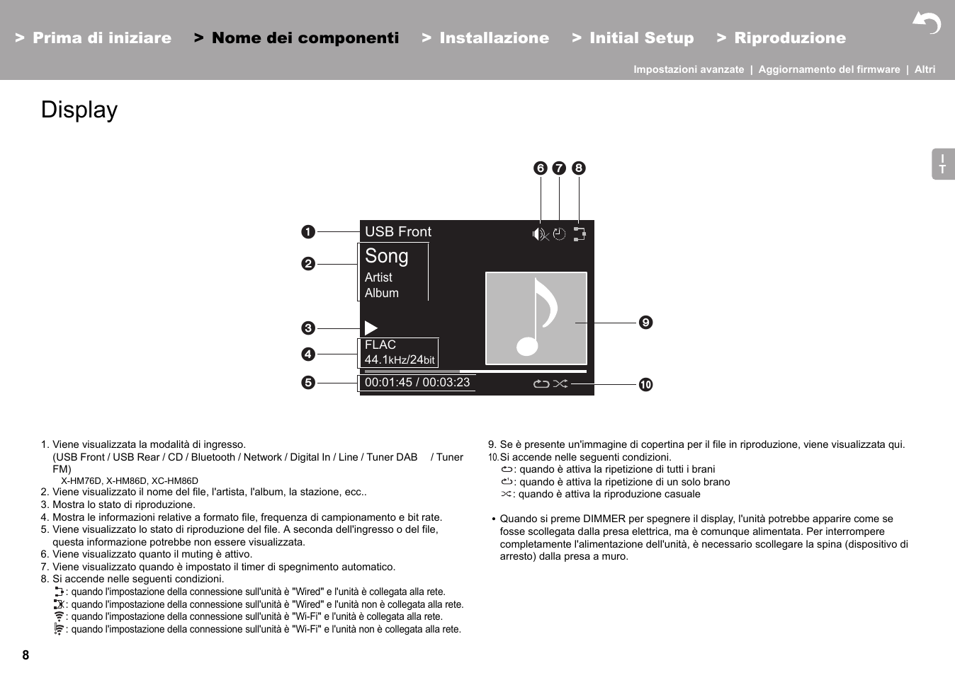 Display, Display (äp8), Song | Pioneer X-HM76 User Manual | Page 150 / 330