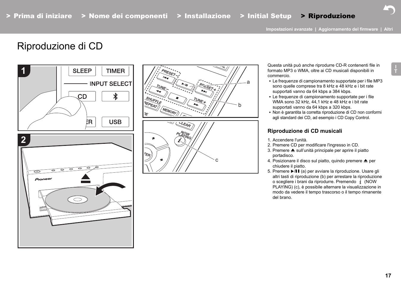 Riproduzione riproduzione di cd, Riproduzione, Riproduzione di cd | Pioneer X-HM76 User Manual | Page 159 / 330