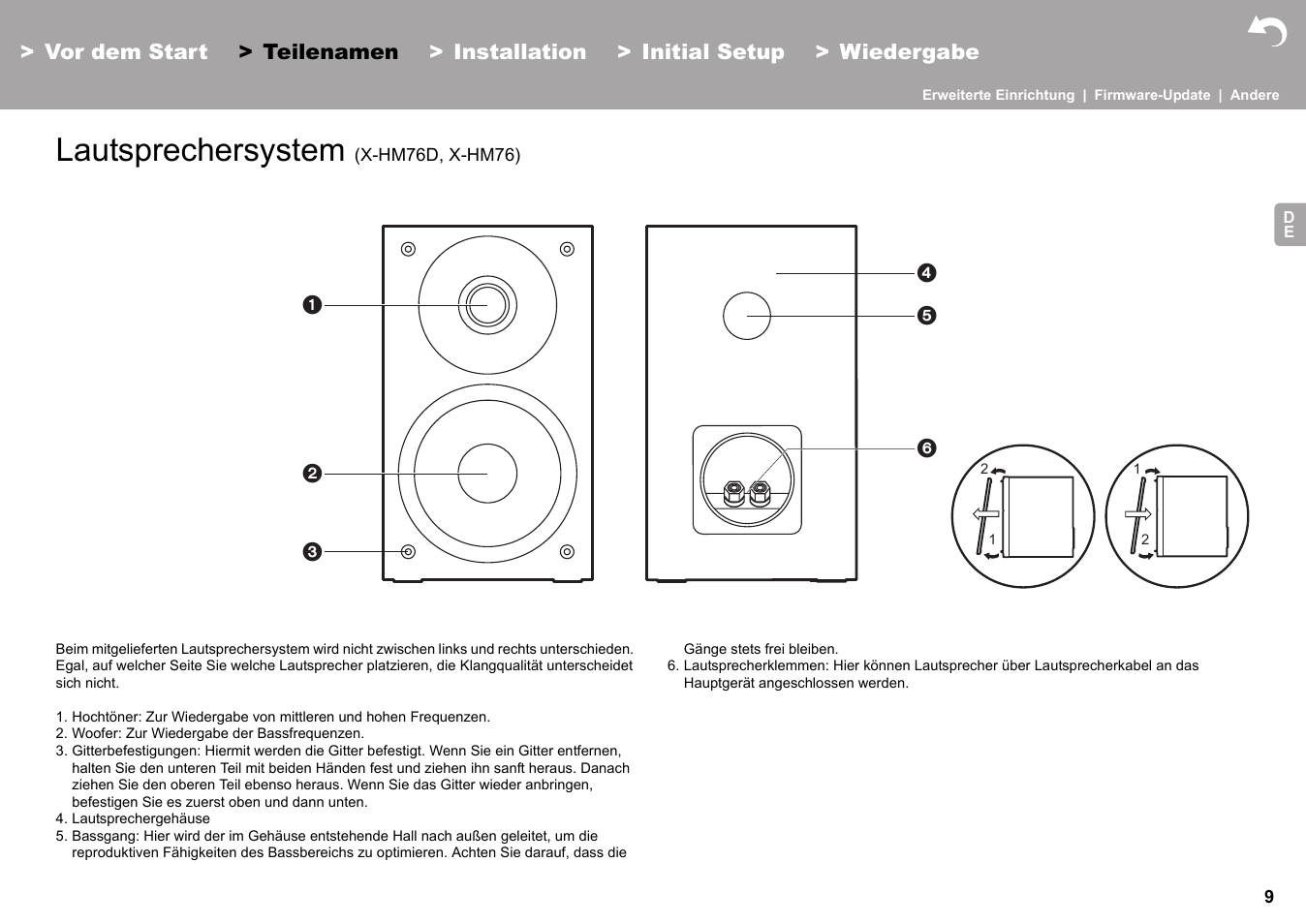 Lautsprechersystem (x-hm76d, x-hm76), Lautsprechersystem | Pioneer X-HM76 User Manual | Page 198 / 330