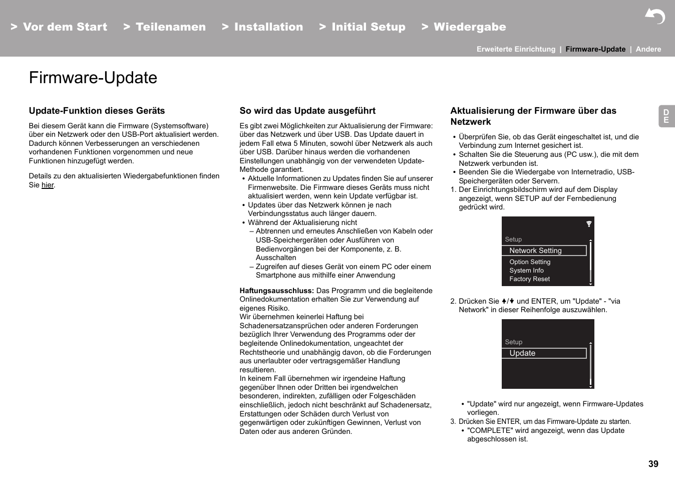 Firmware-update firmware-update, Firmware-update | Pioneer X-HM76 User Manual | Page 228 / 330