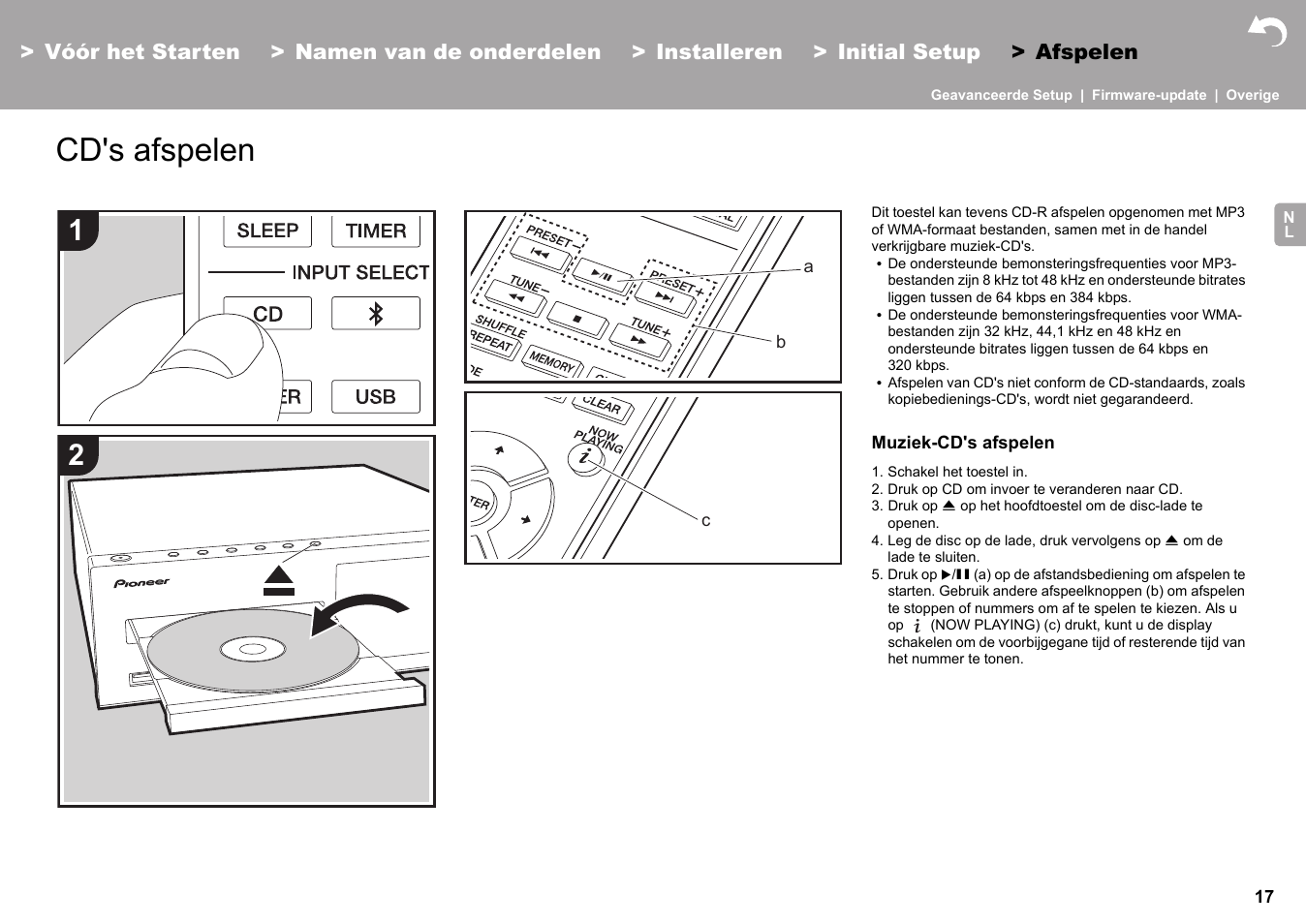 Afspelen cd's afspelen, Afspelen, Cd's afspelen | Pioneer X-HM76 User Manual | Page 253 / 330